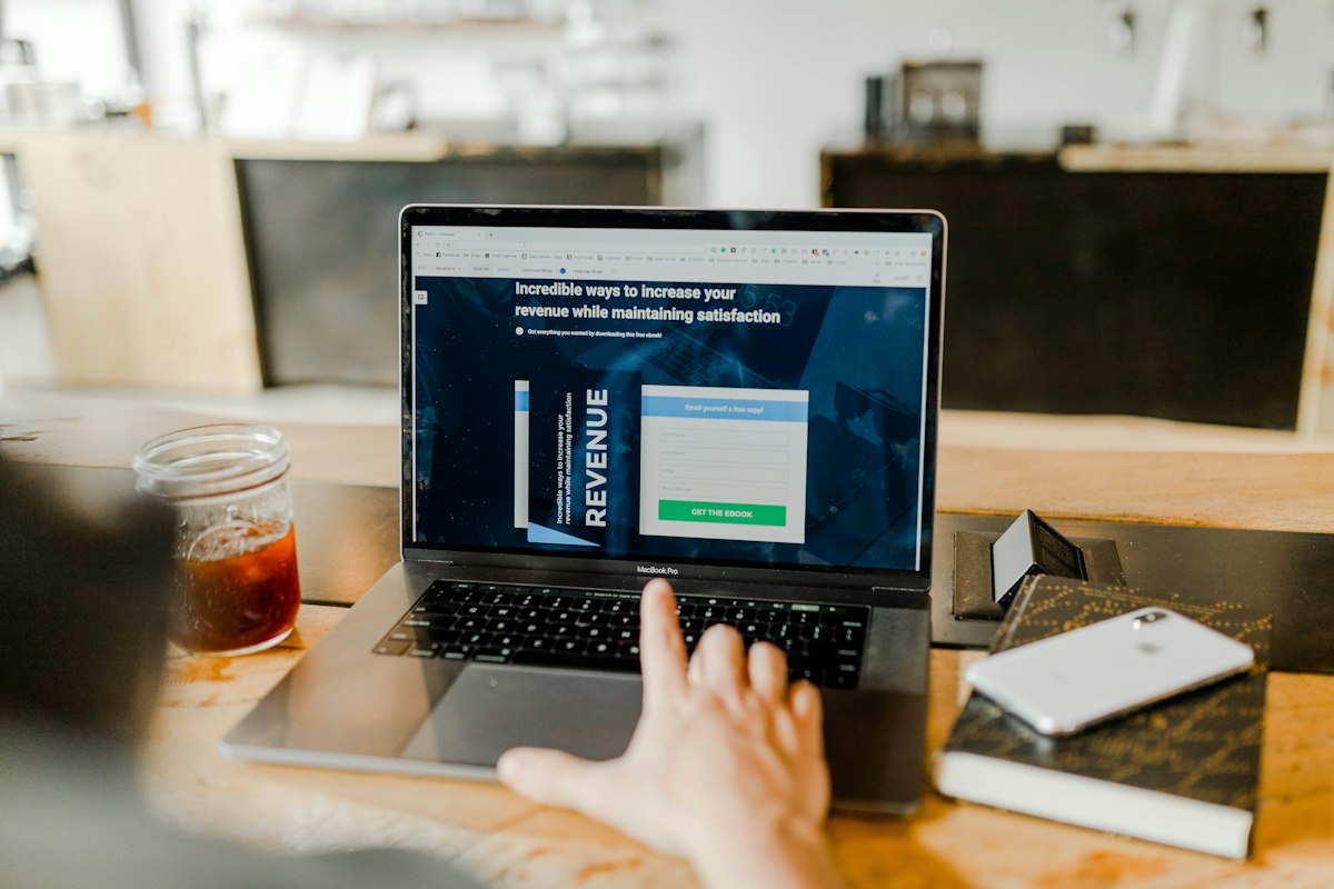 Customer completing retail payment transaction with digital checkout terminal