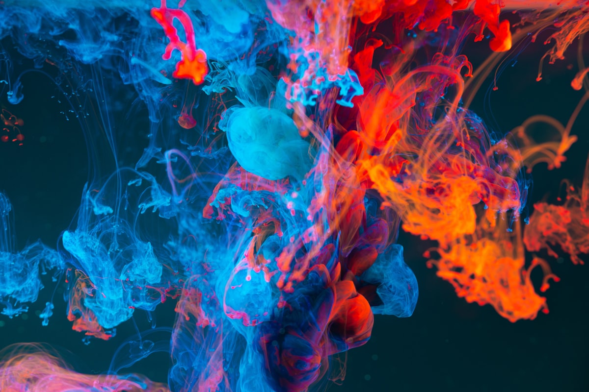 Vibrant abstract color gradients and spectrum flow