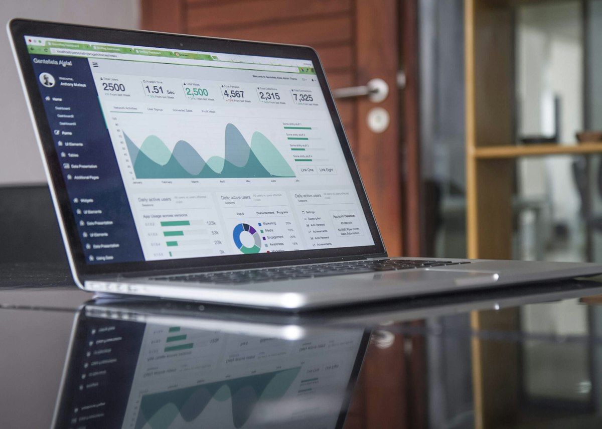 Marketing team analyzing organic search metrics and ranking graphs