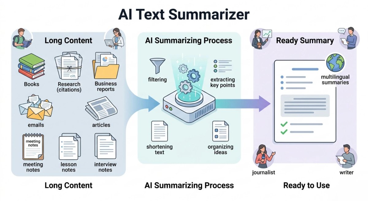 ai text summarizer workflow
