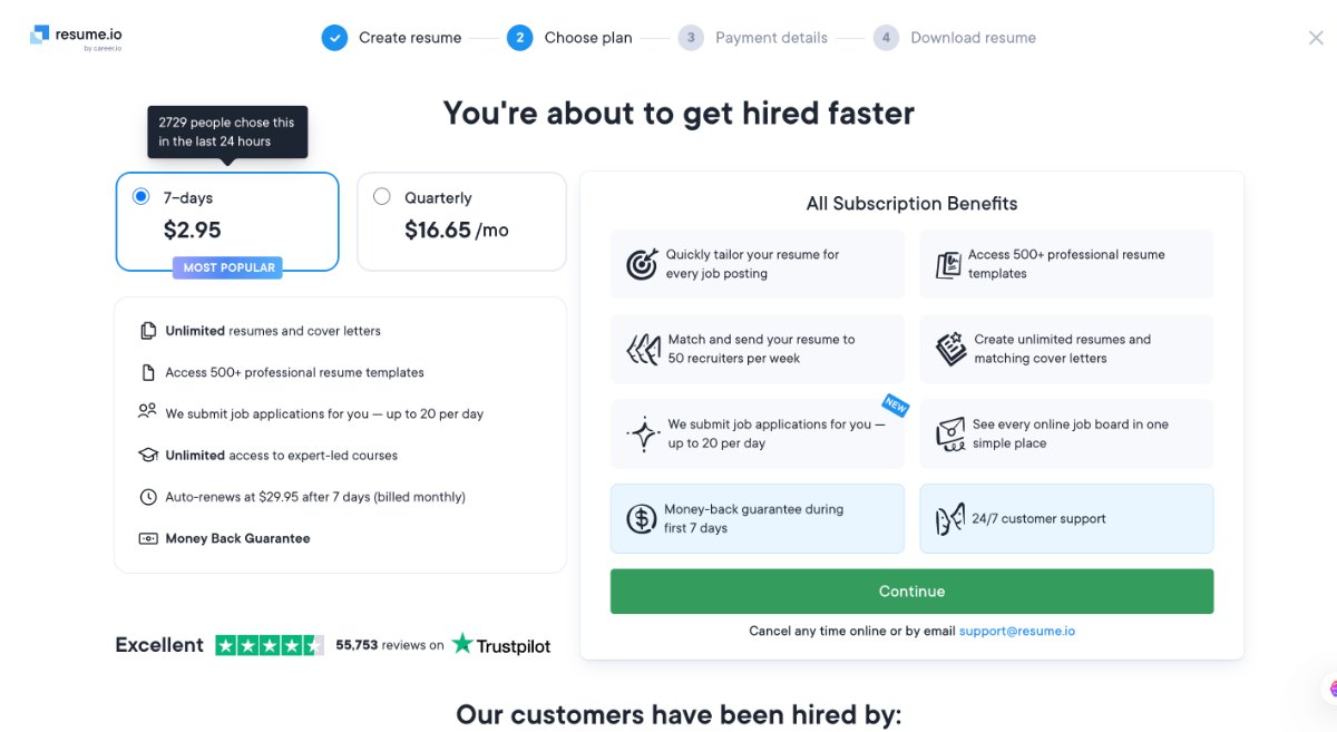 Qucik payment screen